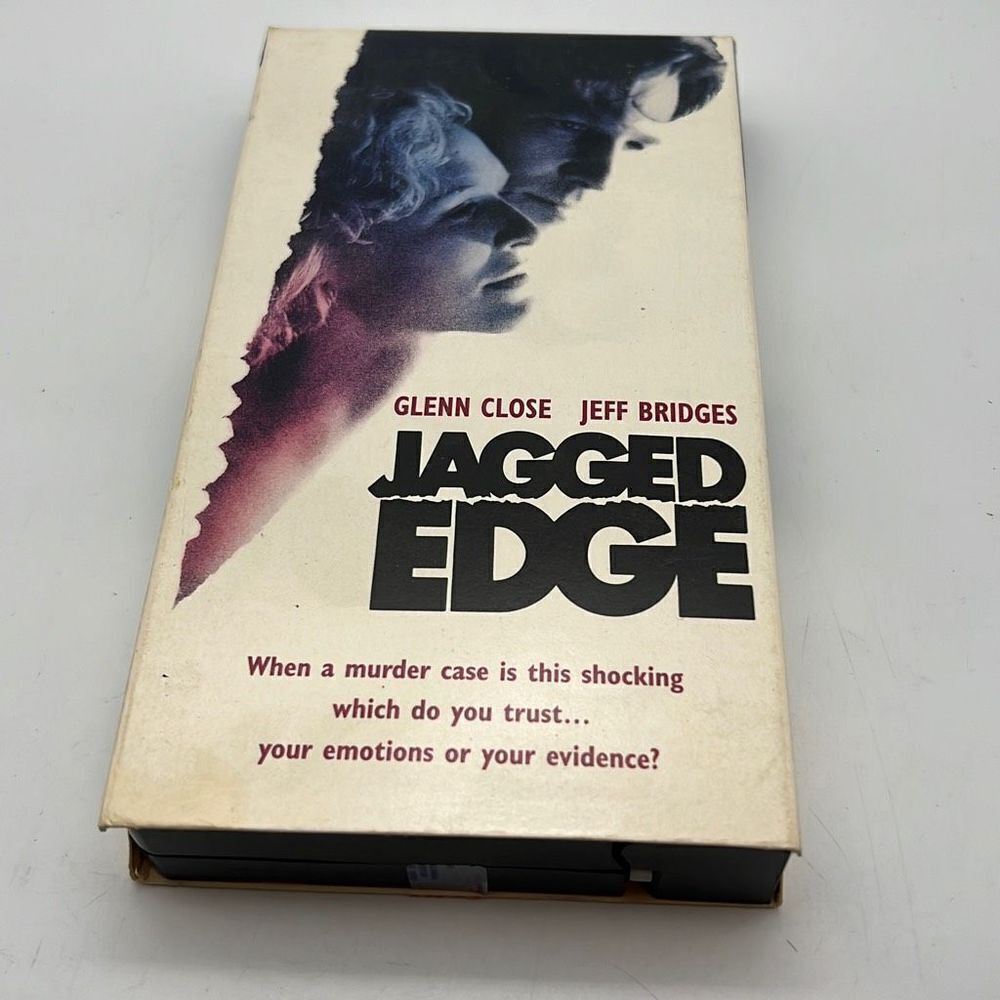 Jagged Edge VHS 1985 VCR Video‎ Tape Movie Jeff Bridges Glenn Close Film